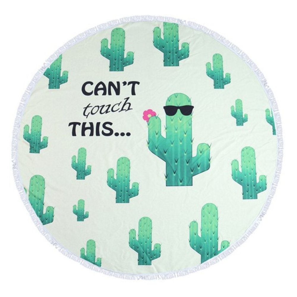 YOU CAN'T TOUCH THIS ROUND TOWEL